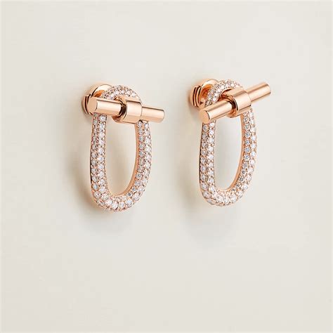 hermes silver earrings|Hermes adage earrings.